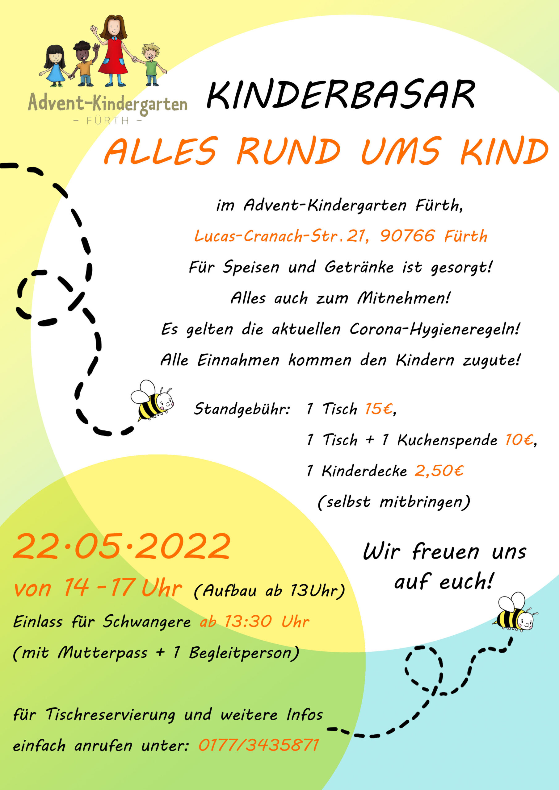 Kinderbasar Flyer Advent-Kindergarten